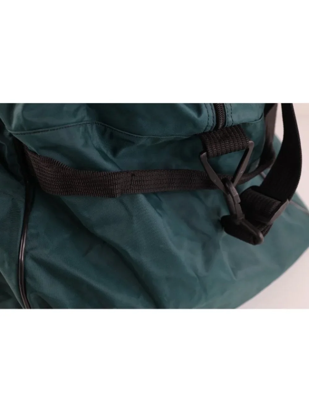 Vtg 90s Nike Travis Scott Big Swoosh Spell Out Handled Duffel Bag Green Large